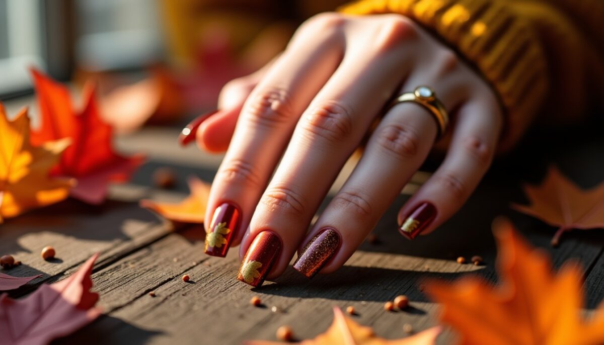 Inspirations nail art automnal incontournables pour 2024 à découvrir sur Pinterest